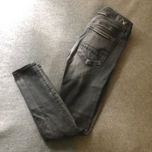 Ripped Black American Eagle Jeans